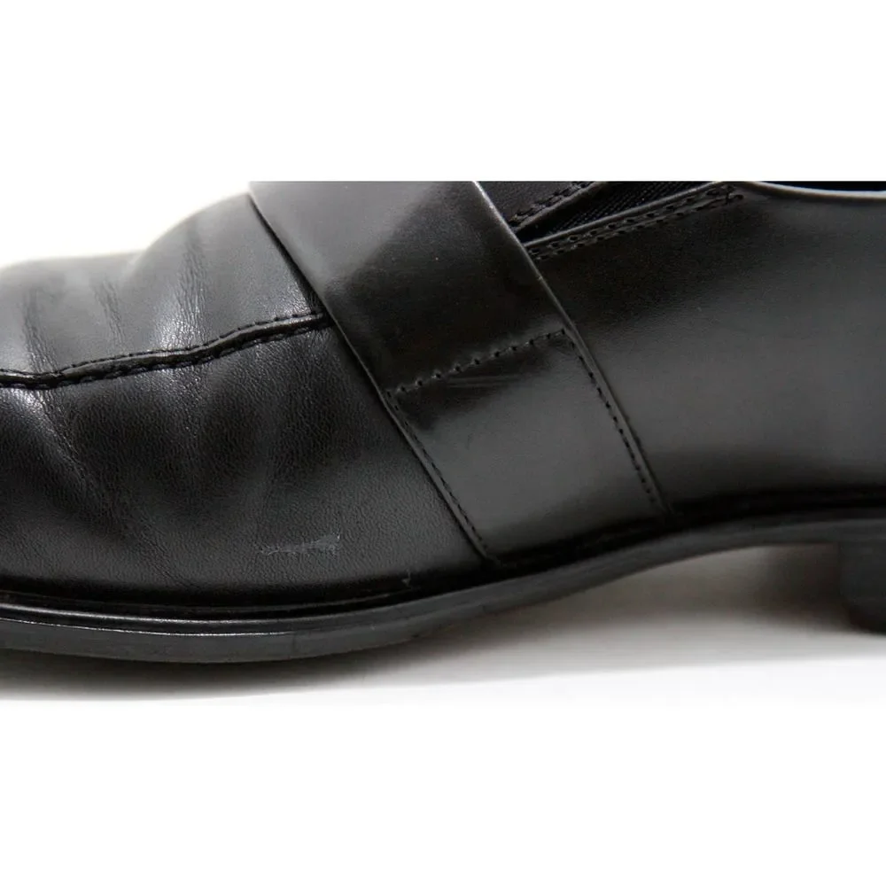 Alfani Clicker Black Dress Metal Bit Loafers 10 M